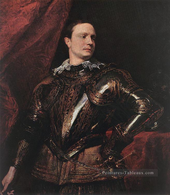 Portrait d’un jeune baroque général peintre de cour Anthony van Dyck Peintures à l'huile